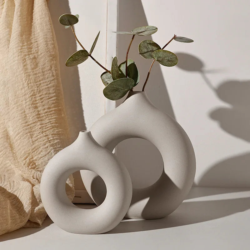 Nordic Aesthetic Ceramic Vase