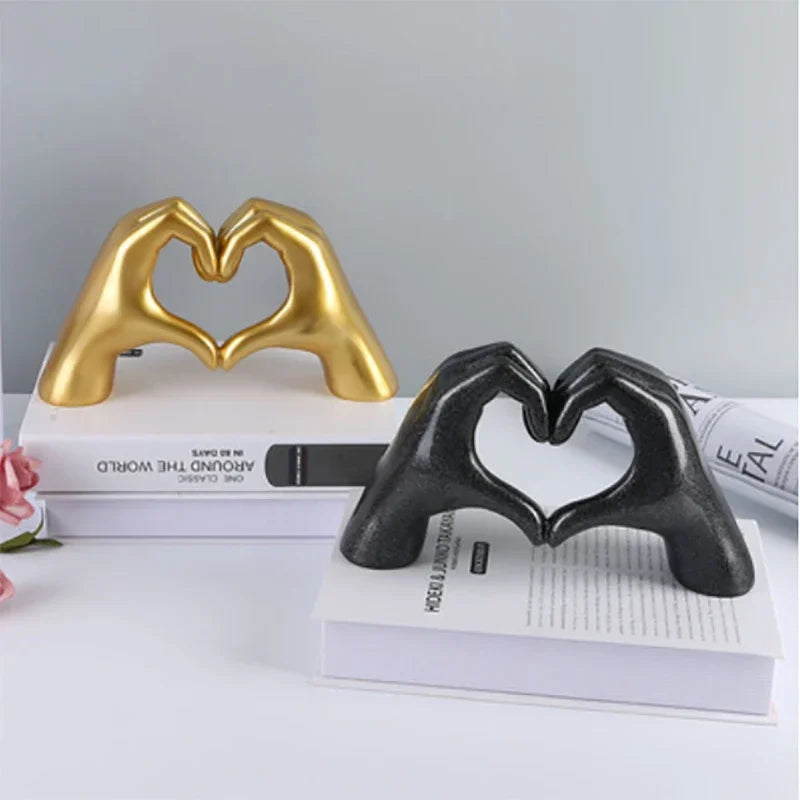 ERMAKOVA Love Gesture  Finger Figurine Modern Ornament Home Decoration Accessories Office Desktop Statue Decor Interior