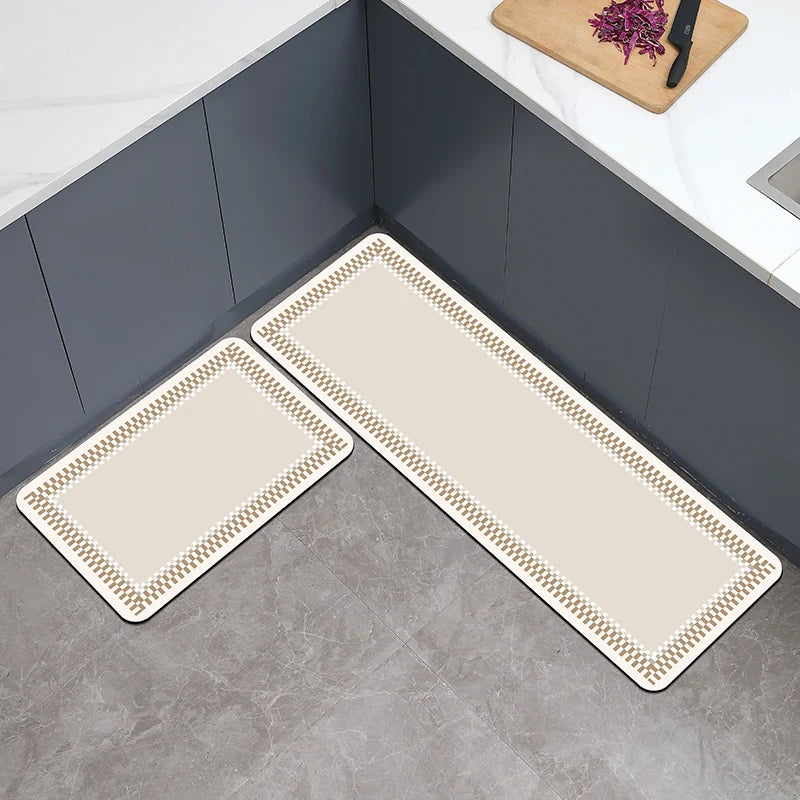 Kitchen Door Step Absorbent Non-slip Foot Mat Diatomite Bathroom Vacuum Carpet Door Mat Quick Dry Floor Mat Bathtub Shower Mat