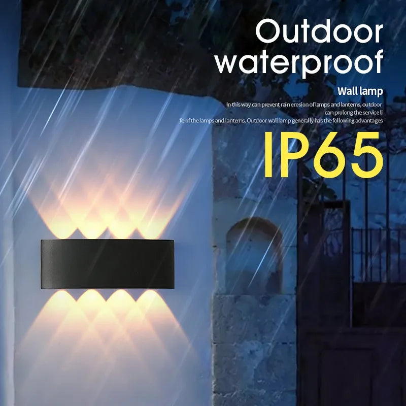 MARPOU Led Wall Lamp Outdoor IP65 Waterproof Up 2/4/6/8/10W AC110-265V Wall Lights  Down Luminous Lighting Porch/Garden  Decorat