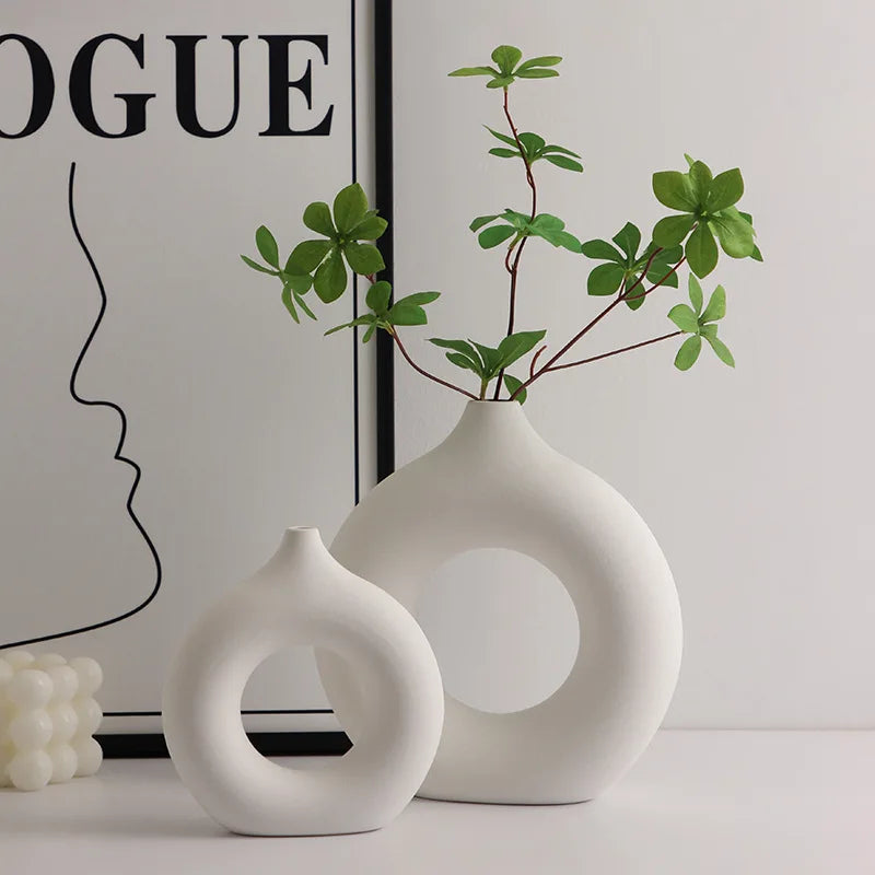 Nordic Aesthetic Ceramic Vase