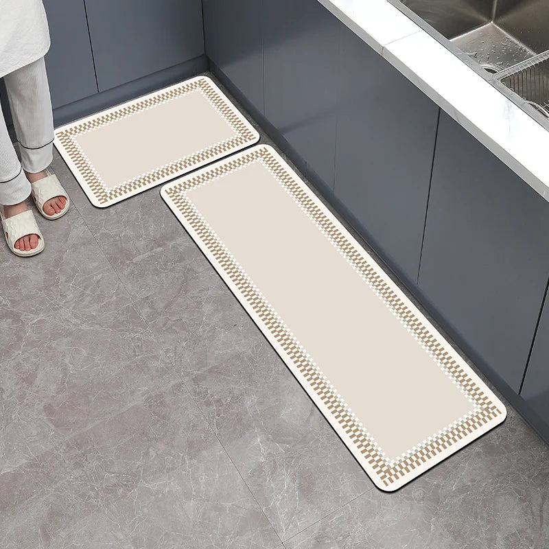 Kitchen Door Step Absorbent Non-slip Foot Mat Diatomite Bathroom Vacuum Carpet Door Mat Quick Dry Floor Mat Bathtub Shower Mat