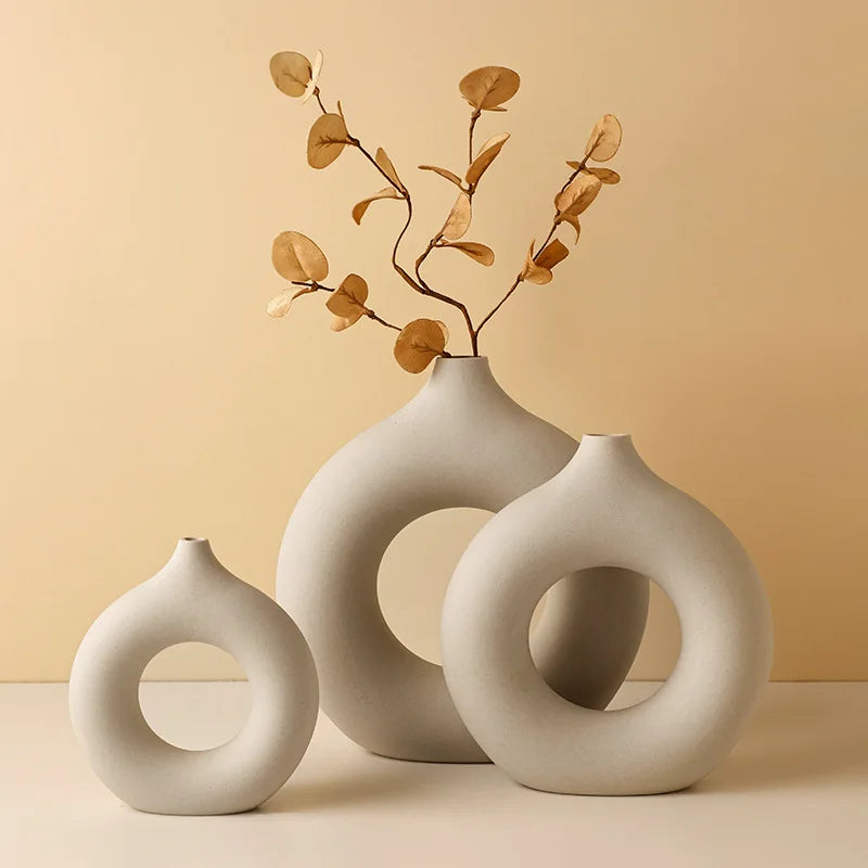 Nordic Aesthetic Ceramic Vase