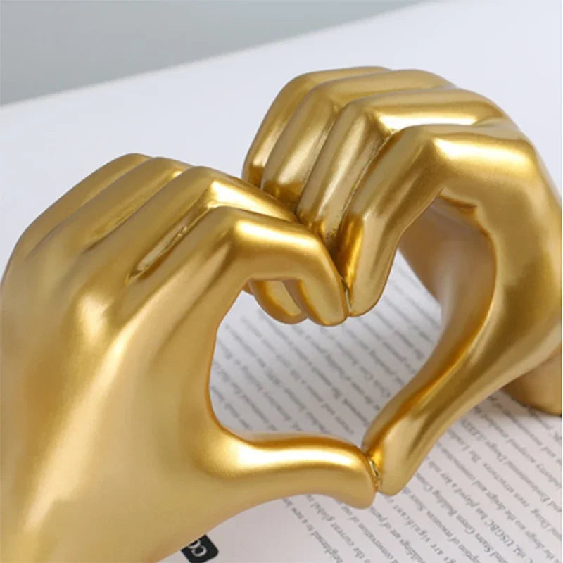 ERMAKOVA Love Gesture  Finger Figurine Modern Ornament Home Decoration Accessories Office Desktop Statue Decor Interior