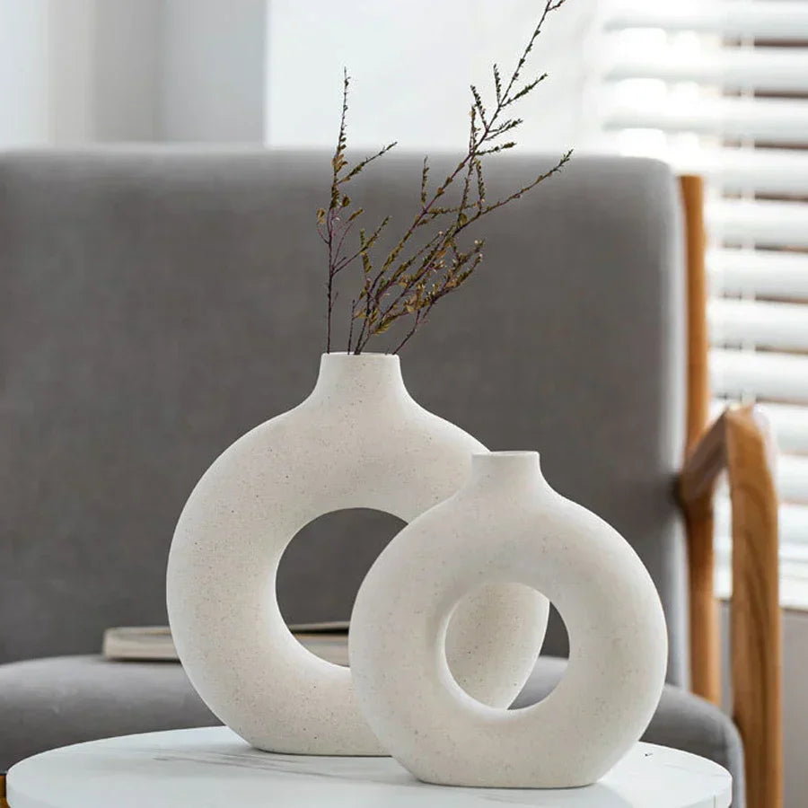 Nordic Aesthetic Ceramic Vase